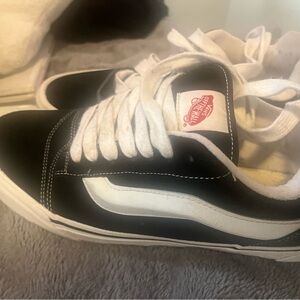 Vans Classic Black and White Skate Shoes